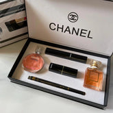 Chanel 5 In 1 Gift Set Makeup Perfume Box  - Dubai - 100% Original Testers